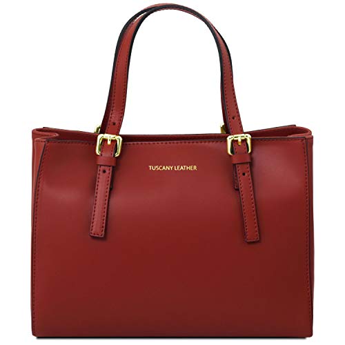 Tuscany Leather Aura Handtasche aus Leder Rot von Tuscany Leather