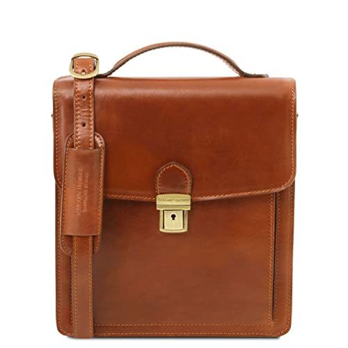 Tuscany Leather David Elegante Herrentasche aus Kalbsleder - Klein Honig von Tuscany Leather