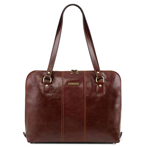 Tuscany Leather Ravenna Damen Business Tasche aus Leder Braun von Tuscany Leather