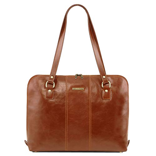 Tuscany Leather Ravenna Damen Business Tasche aus Leder Honig von Tuscany Leather