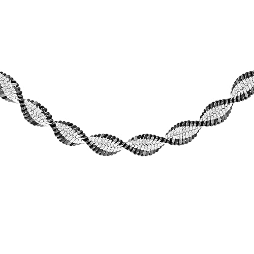 Tuscany Silver Damen 2 mm Oxidierte Satinierte Twist-Kette 46 cm/18" Tuscany Silver Damen 2 mm Oxidierte Satinierte Twist-Kette 46 cm/18" von Tuscany Silver
