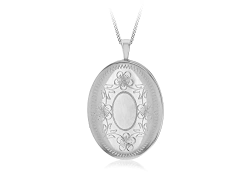 Tuscany Silver Damen-Kette mit Anhänger Flower 925 Silber rhodiniert 46 cm - 8.46.2740 von Tuscany Silver