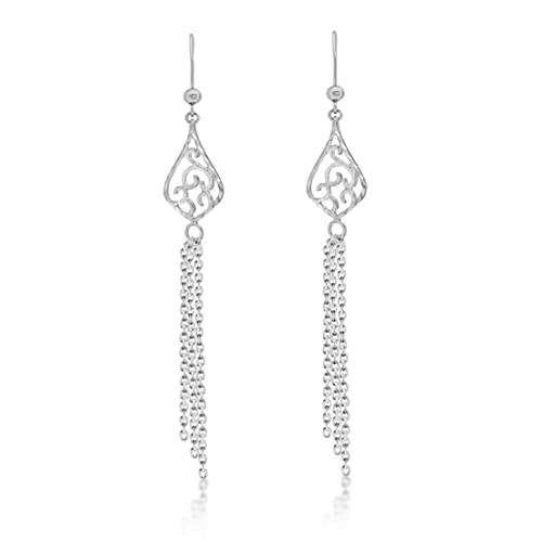 Tuscany Silver Damen Ohrhänger Sterling Silber Gemustert Quaste von Tuscany Silver