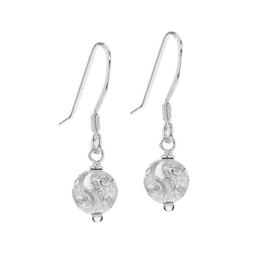 Tuscany Silver Damen Ohrhänger Sterling Silber Klein Muster Ball von Tuscany Silver