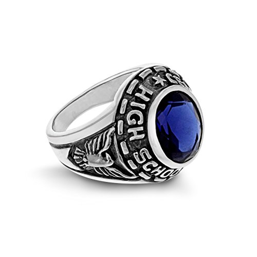 Tuscany Silver Damen Ring Sterling Silber College Blau Zirkonia Saphir - Größe U von Tuscany Silver