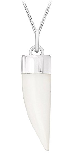 Tuscany Silver Damen Rolokette Mit Anhänger Sterling Silber Türkis Horn 51cm/20zoll von Tuscany Silver