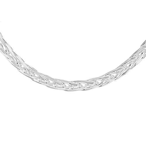 Tuscany Silver Damen Sterling Silber Diamant Schliff Spiga Halskette 2.2mm 46cm/18zoll von Tuscany Silver