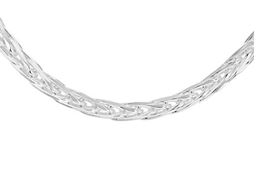 Tuscany Silver Damen Sterling Silber Diamant Schliff Spiga Halskette 2.2mm 51cm/20zoll von Tuscany Silver