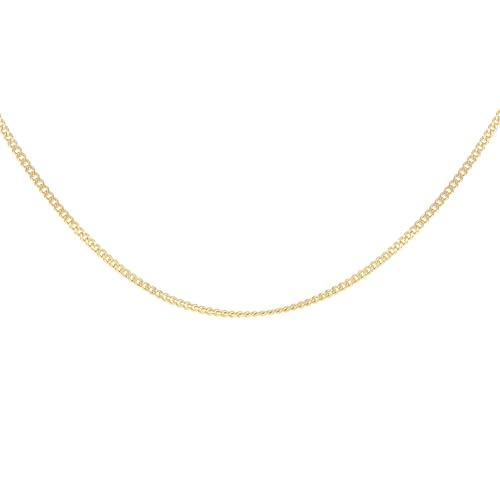 Tuscany Silver Damen-Sterlingsilber vergoldete Panza-Curb-Kette 35, 41 cm/16" von Tuscany Silver