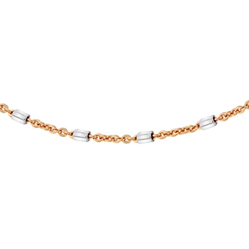 Tuscany Silver Standardgliederkette 2 Farbtönen Sterling Silber Wunderschön 46cm/18' von Tuscany Silver