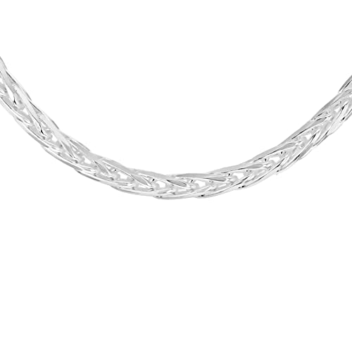 Tuscany Silver Damen Sterling Silber Diamant Schliff Spiga Halskette 2.2mm 41cm/16zoll von Tuscany Silver