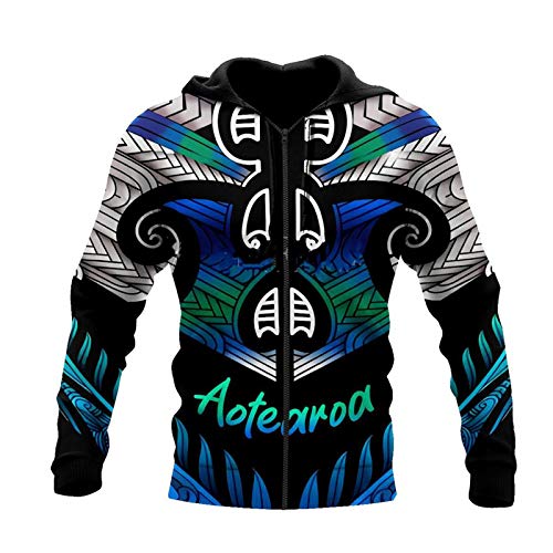 Cool Skulls On Fire Art 3D Print Hoodie Man Harajuku Outwear Zipper Pullover Sweatshirt Casual Unisex Jacke Gr. XXX-Large, Kapuzenpullover mit 3D-Reißverschluss von Tushja