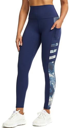 Tuspryt Sport Leggings Damen mit Taschen，Blickdicht Sporthose Damen lang Trainingshose Yogahose Fitnesshose Laufhose Leggings XS von Tuspryt