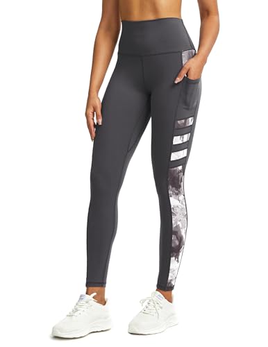 Tuspryt Sport Leggings Damen mit Taschen,Damen Blickdicht Gym Leggings Sporthose Damen Laufende Leggings XXL von Tuspryt