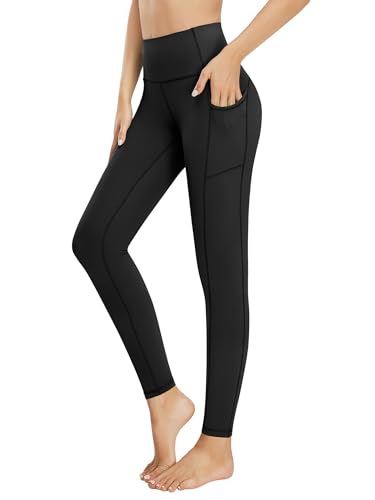 Tuspryt Sporthose Damen mit Taschen, Sport Leggings Damen Blickdicht Laufhose Leggings Damen Sporthose Yogahosen Trainingshose L von Tuspryt