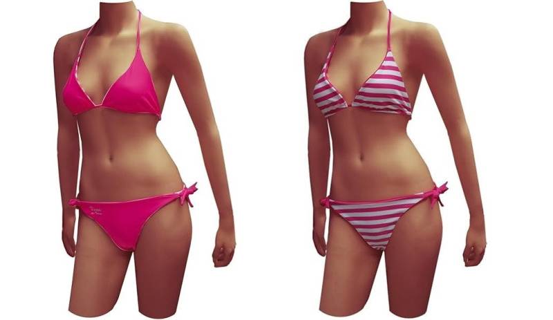 Tussi on Tour Triangel-Bikini Tussi on Tour - Wendebikini Bikini Gr. L in Pink und Pink - Weiss von Tussi on Tour