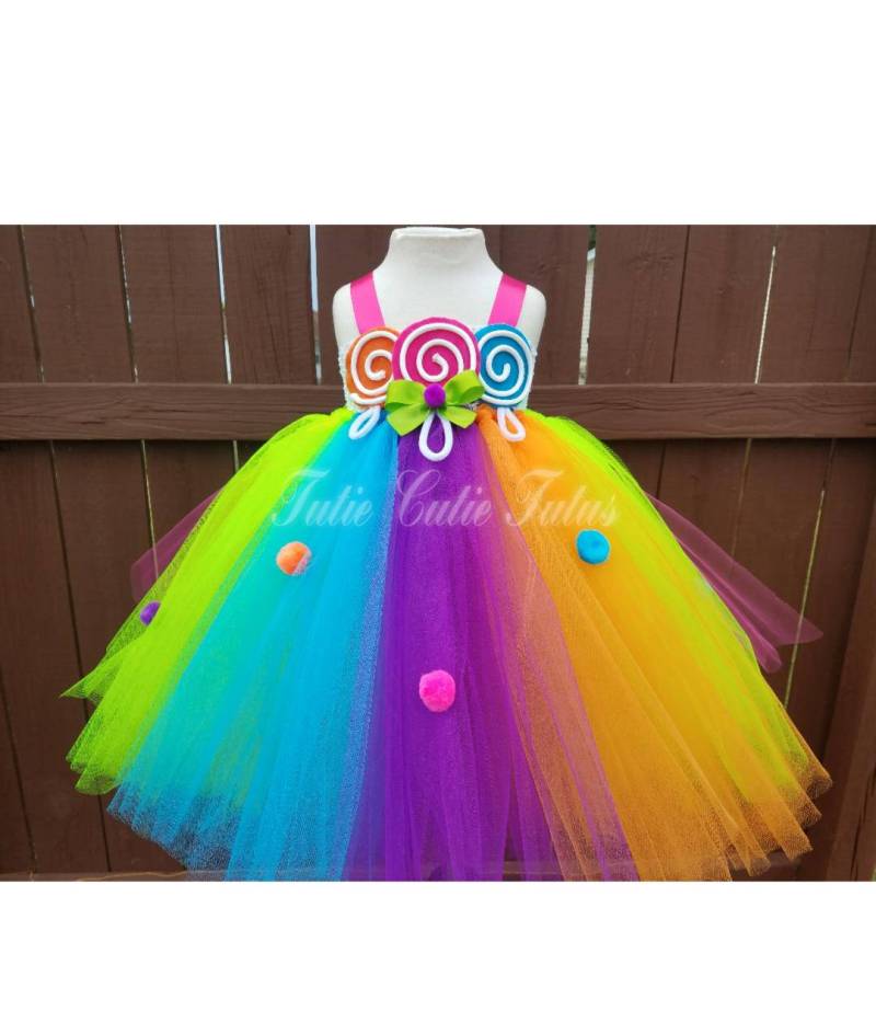 Candyland Inspiriertes Tütü Kleid von TutieCutieTutus