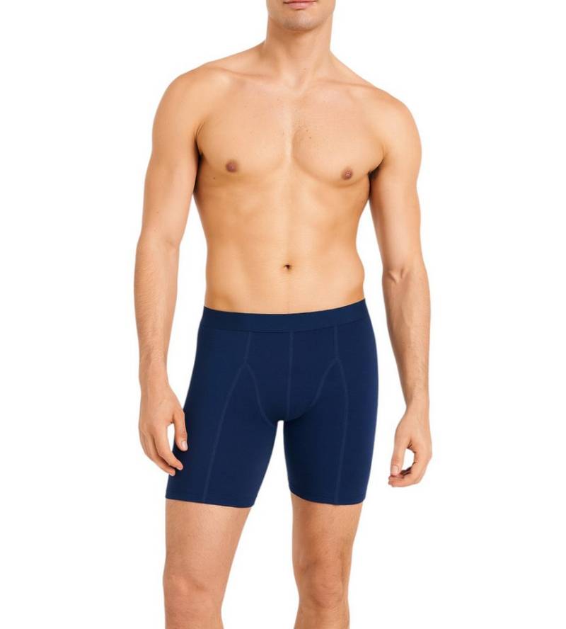 Tutku Elit Langer Boxer 3er-5er Pack Herren Boxershorts langes Bein – Schwarz, Weiß, Navy Blau (5-St) Langes Bein-Design - Elastische Taille von Tutku Elit