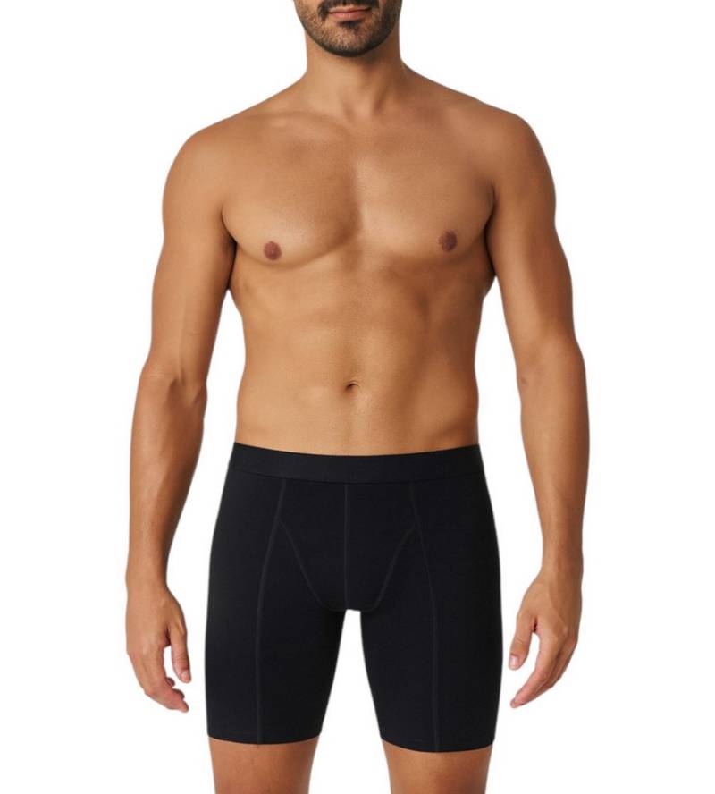 Tutku Elit Langer Boxer 3er-5er Pack Herren Boxershorts langes Bein – Schwarz, Weiß, Navy Blau (3-St) Langes Bein-Design - Elastische Taille von Tutku Elit