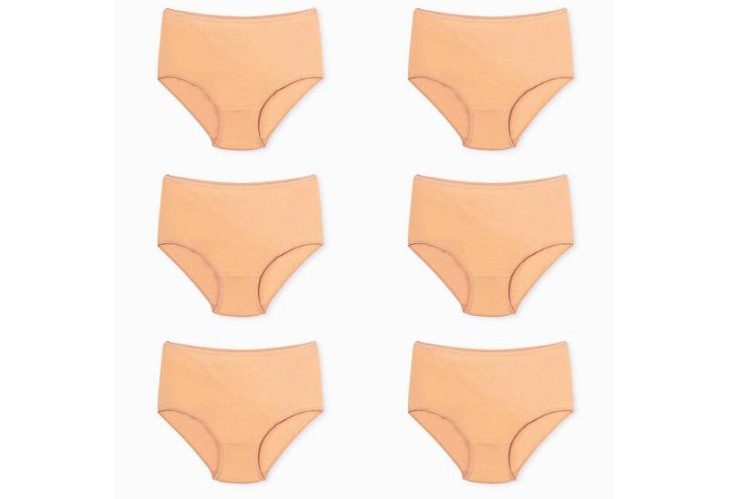 Seher/Tutku Slip Damen Unterhosen 6er-10er Pack Basic Slips elastische Taillenslips (6-St., 6er- oder 10er-Pack) Hohe Taille für zusätzlichen Komfort von Seher/Tutku