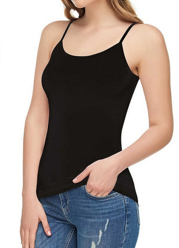Tutku Elit Trägertop 3er Pack Damen Tops aus Modal-Elastan – Spaghettiträger (3er Pack) Weiche Modal-Elastan-Mischung, Atmungsaktiv von Tutku Elit