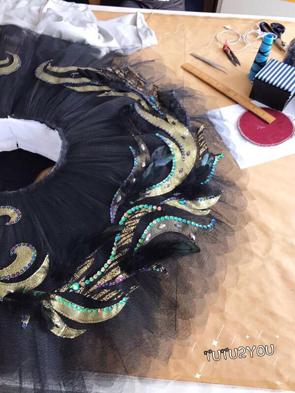 Bs-003 Black Swan Professionelles Ballett-Tutu Bs-003 Black Swan Professionelles Ballett-Tutu von Tutu2YouBoutique