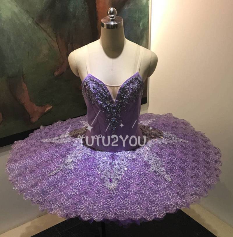 P-002 Professionelle Lila Spitze Servierplatte Ballett Tutu Fee Yagp von Tutu2YouBoutique