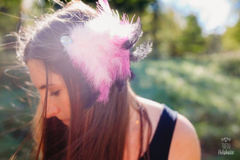 Pink Flamingo Feder Fascinator Kopfschmuck Für Erwachsene, Hen Party Hair Clip Pink Flamingo Feder Fascinator Kopfschmuck Für Erwachsene, Hen Party Hair Clip von TutuHullabaloo