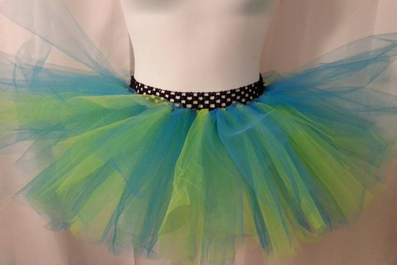 Blau Und Fluoreszierend Gelb-Tutu Blau Und Fluoreszierend Gelb-Tutu von TutusByAmber