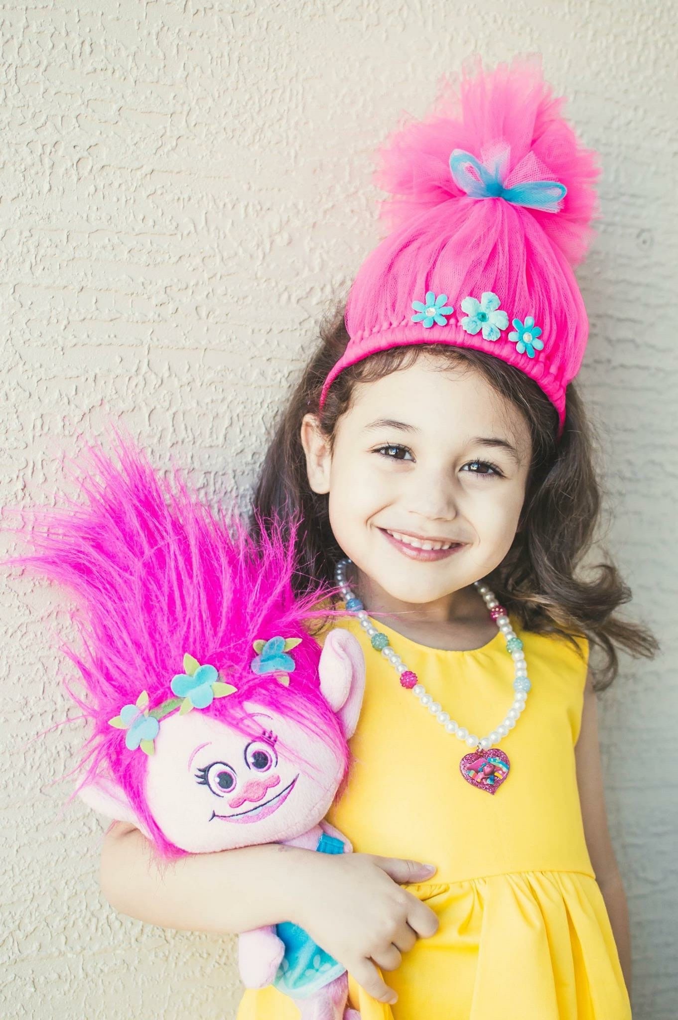 Trolle Stirnband Poppy Mohn Trollhaar Prinzessin Trollhaarband Pink Tüll Blumen Haarband Trolle Stirnband Poppy Mohn Trollhaar Prinzessin Trollhaarband Pink Tüll Blumen Haarband von TutusByJessT