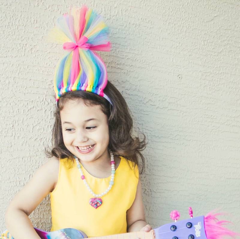 Trolls Stirnband Regenbogen Troll Haarband Tüll Blumen Perücke Regenbogenhut Trolls Stirnband Regenbogen Troll Haarband Tüll Blumen Perücke Regenbogenhut von TutusByJessT