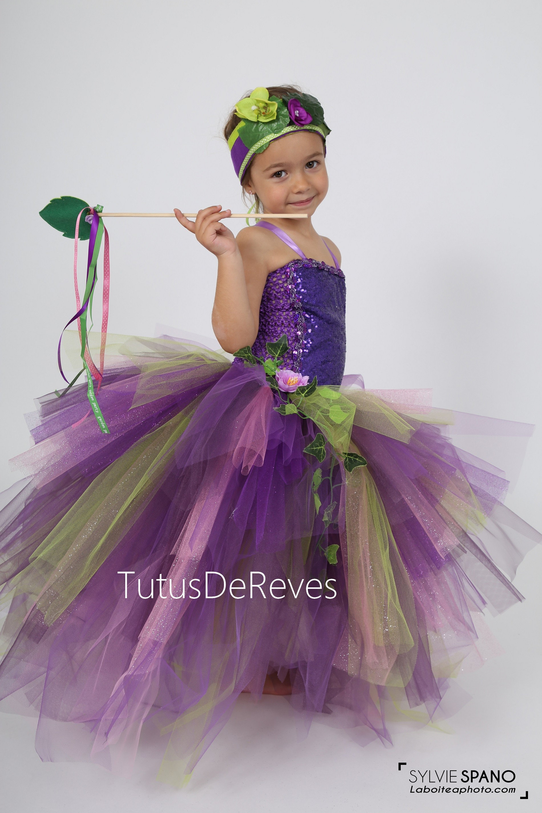 Fairy Tutu Dress, Forest Elf Children's Fairy Tale Disguise, Birthday Carnival, Halloween, Christmas Gift von TutusDeReves