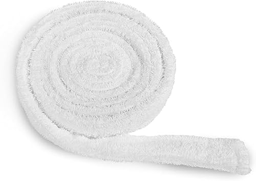 Tuva Home Weißer Gürtel für Bademantel Morgenmantel aus Frottee 180cm 100% Baumwolle Widerstandsfähiger Bademantel Gürtel, Hotelqualität, Frottee Gürtel von Tuva Home