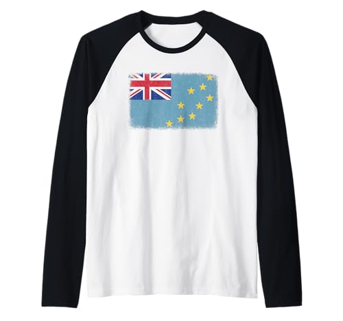 Tuvalu Flaggen-Grafik für Männer, Frauen, Kinder Raglan von Tuvalu Flag Graphic Store