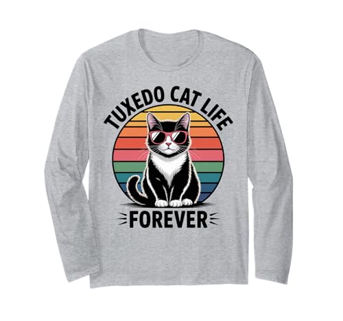 Smoking Katzenleben Männer Frauen Kinder Geschenk Langarmshirt Smoking Katzenleben Männer Frauen Kinder Geschenk Langarmshirt von Tuxedo Life Forever