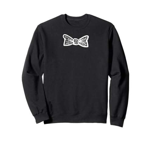 Bow Tie Vintage Funny Costume Graphic – Men & Boys Humor Sweatshirt von Tuxedo & Funny Party Costumes