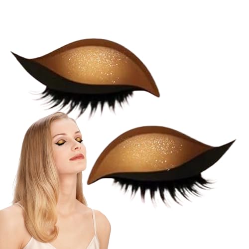 Tuxuseo Augen Make-up Aufkleber | Lazy Eye Shadow Wimpernpatch | Lazy Eyelash Stickers | 2-in-1 Wiederverwendbare Augen-Make-up-Aufkleber | Einfach Aufzutragender Lazy Makeups-Tool Tuxuseo Augen Make-up Aufkleber | Lazy Eye Shadow Wimpernpatch | Lazy Eyelash Stickers | 2-in-1 Wiederverwendbare Augen-Make-up-Aufkleber | Einfach Aufzutragender Lazy Makeups-Tool von Tuxuseo