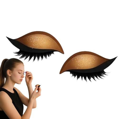 Tuxuseo Augen Make-up Aufkleber | Lazy Eye Shadow Wimpernpatch | Lazy Eyelash Stickers | 2-in-1 Wiederverwendbare Augen-Make-up-Aufkleber | Einfach Aufzutragender Lazy Makeups-Tool Tuxuseo Augen Make-up Aufkleber | Lazy Eye Shadow Wimpernpatch | Lazy Eyelash Stickers | 2-in-1 Wiederverwendbare Augen-Make-up-Aufkleber | Einfach Aufzutragender Lazy Makeups-Tool von Tuxuseo