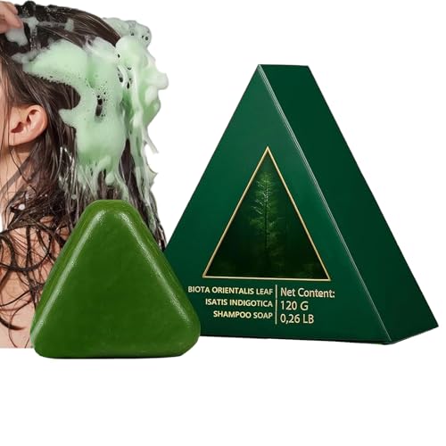 Tuxuseo Haar Shampoo Bar | Nature Triangle Shampoo Bar | Beruhigt Und Stärkt Das Haar Für Frauen Und Männer - Sanfte Reinigung Pflegende Pflege von Tuxuseo