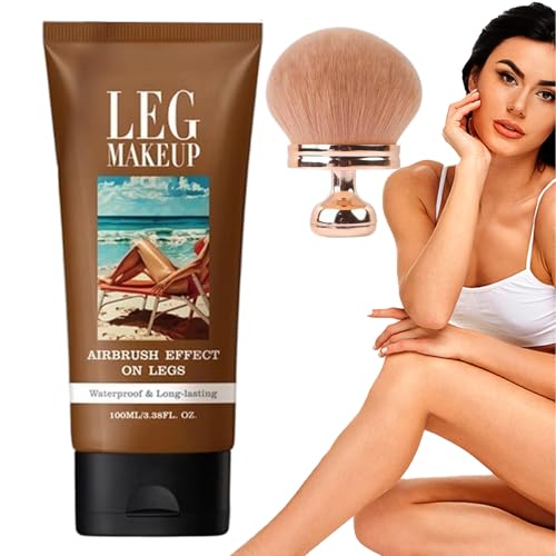 Tuxuseo Körper Makeup Foundation | 100ml Bein Make Up Wasserfest | Skin Perfecting Body Foundation | Tat-too Cover Up Make-up - Wasserfestes Make-Up Abdeckcreme Für Krampfadern von Tuxuseo