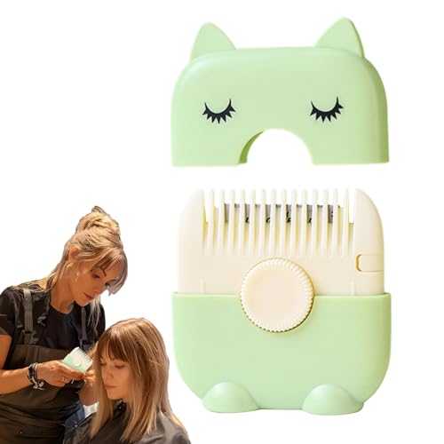 Tuxuseo Rasierkamm Für Haarschnitt Damen | Kinder Pony Schneidewerkzeug | 2in1 Fransen Schneidewerkzeug Mit Spliss Entferner Für Kinder Und Erwachsene Zu Hause Und Unterwegs von Tuxuseo