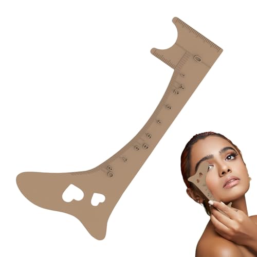 Tuxxjzm Augenbrauen-Mapping-Lineal, Silikon-Augenbrauen-Make-up-Mapping-Vorlage, Augenbrauen-Positionierungslineal, Make-up-Anleitungswerkzeug, professionelles schnelles Augen-Make-up-Werkzeug von Tuxxjzm
