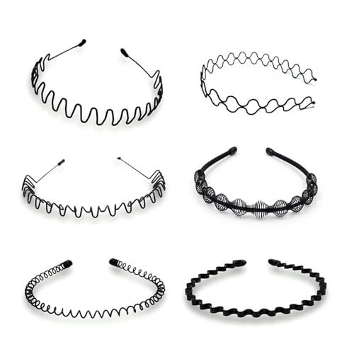 Tuxxjzm Gewelltes Stirnband, Haarbänder Stirnbänder für Herren, Haarbänder Metall gewelltes Haarband Zickzack Stirnbänder Unisex gewelltes Stirnband Haarband Tuxxjzm Gewelltes Stirnband, Haarbänder Stirnbänder für Herren, Haarbänder Metall gewelltes Haarband Zickzack Stirnbänder Unisex gewelltes Stirnband Haarband von Tuxxjzm
