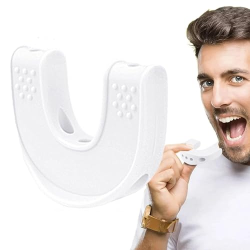 Tuxxjzm Jaw Exerciser for Men, Ergonomic Jawline Exerciser Double Chin Reducer, Portable Jawline Shaper Jaw Strengthener for Adults Women Men von Tuxxjzm