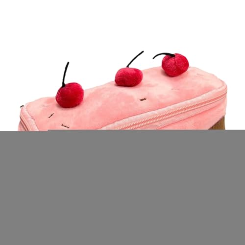 Tuxxjzm Süßes Federmäppchen, süßes Federmäppchen,Cherry Pencil Pouch Mädchen-Bleistiftbox mit großem Fassungsvermögen | Federmäppchen mit Reißverschluss, Federmäppchen für Mädchen, Federmäppchen für von Tuxxjzm