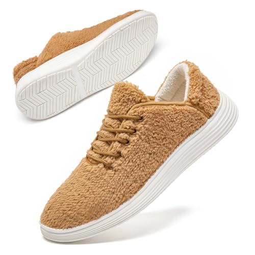 Tvtaop Winterschuhe Herren Schuhe Wärme Plüsch Joggen Turnschuhe Leichtgewichts Walkingschuhe Männer Hausschuhe Braun 46 EU Tvtaop Winterschuhe Herren Schuhe Wärme Plüsch Joggen Turnschuhe Leichtgewichts Walkingschuhe Männer Hausschuhe Braun 46 EU von Tvtaop