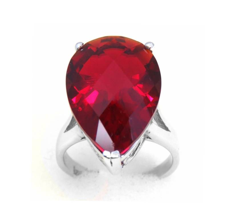 Thlr-61624 Classic Mt St Helens Helenite Rubin Rot Juli Geburtsstein Solitär Prong Set Sterling Silber Ring Geschenk Für Sie von TwankeeJewelry