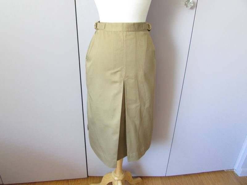 Abvien Hellbraun Plädierte Wickelrock von TweedandTaffeta