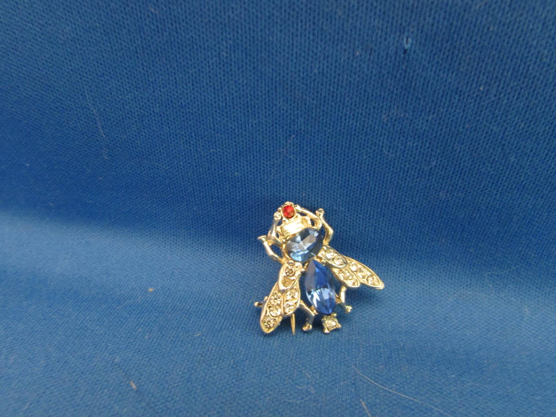 strass Fliege Pin von TweedandTaffeta