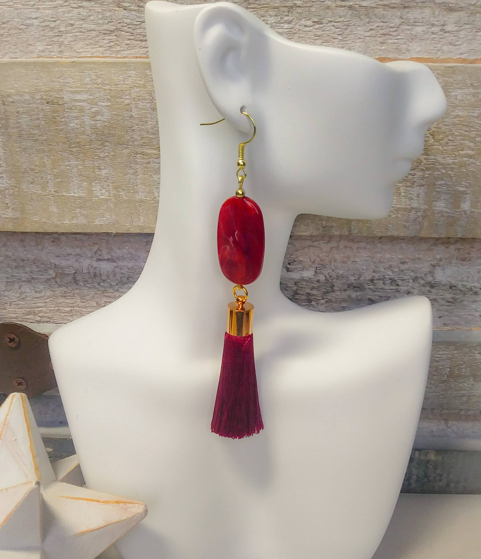 Magenta Rote Quaste Ohrringe, Fransen Seide Große Asiatisch Inspirierte Geschenk Magenta Rote Quaste Ohrringe, Fransen Seide Große Asiatisch Inspirierte Geschenk von TweetLolaCreations